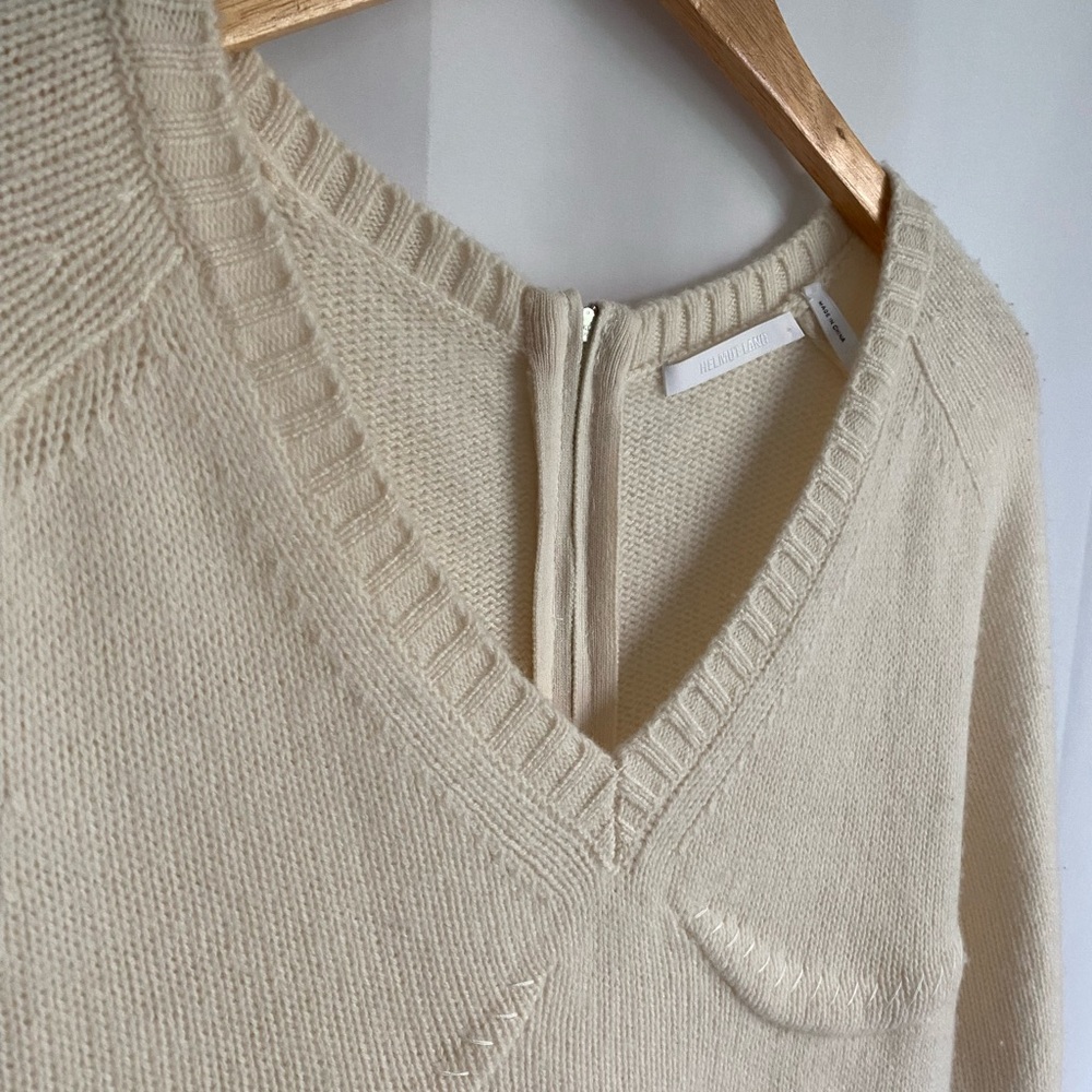 Helmut Lang Body Mapping Structured Wool Sweater … - image 4